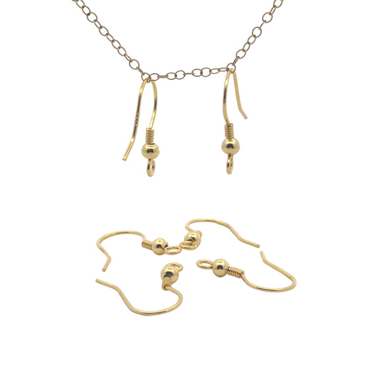 925 Sterling Silver Pack of 10 Shepherd Hook Earrings