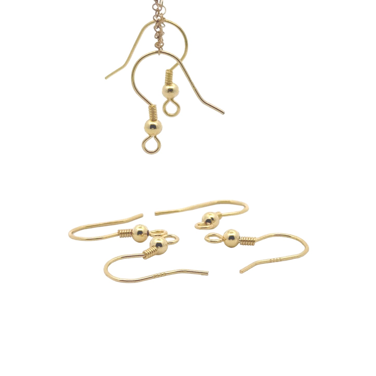 925 Sterling Silver Pack of 10 Shepherd Hook Earrings