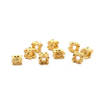 925 Sterling Silver Pack of 5 Flower Bead