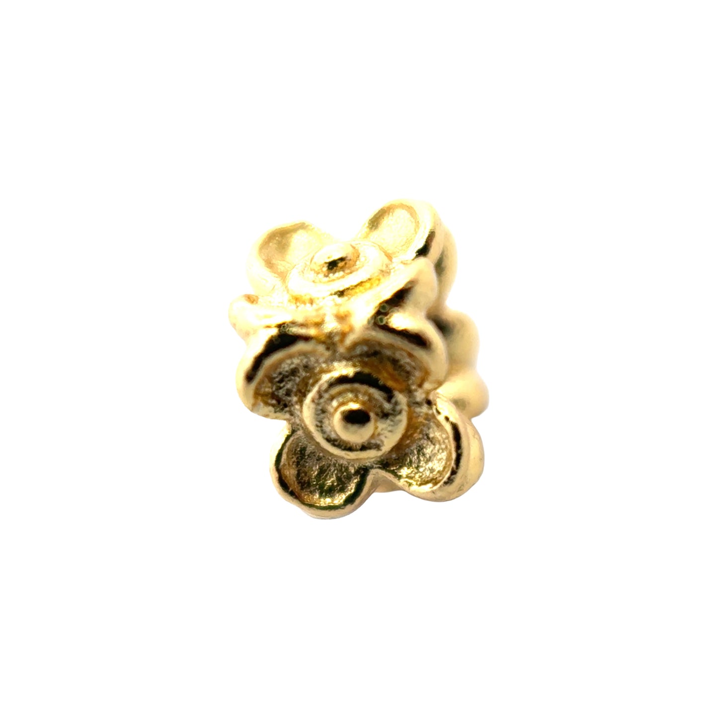925 Sterling Silver Pack of 5 Flower Bead