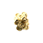 925 Sterling Silver Pack of 5 Flower Bead