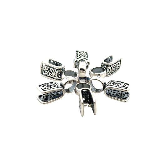 925 Sterling Silver Pinch Bail