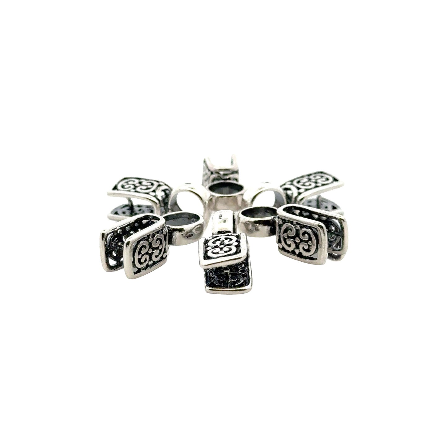 925 Sterling Silver Pinch Bail