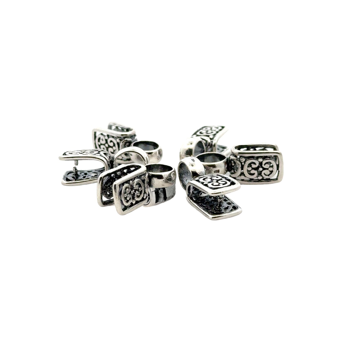 925 Sterling Silver Pinch Bail
