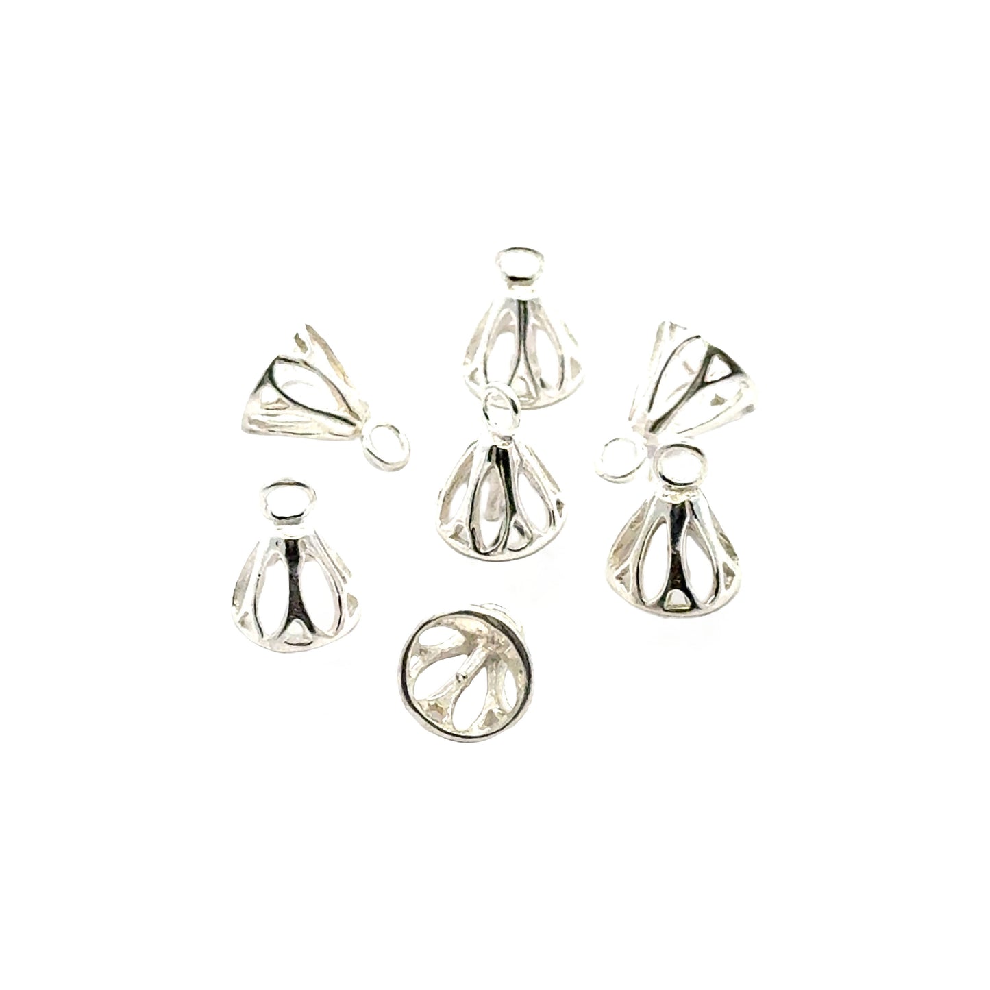 925 Sterling Silver Pack of 2 Peg Bail