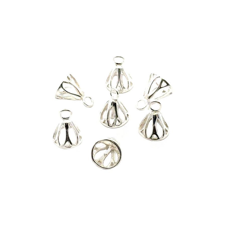925 Sterling Silver Pack of 2 Peg Bail