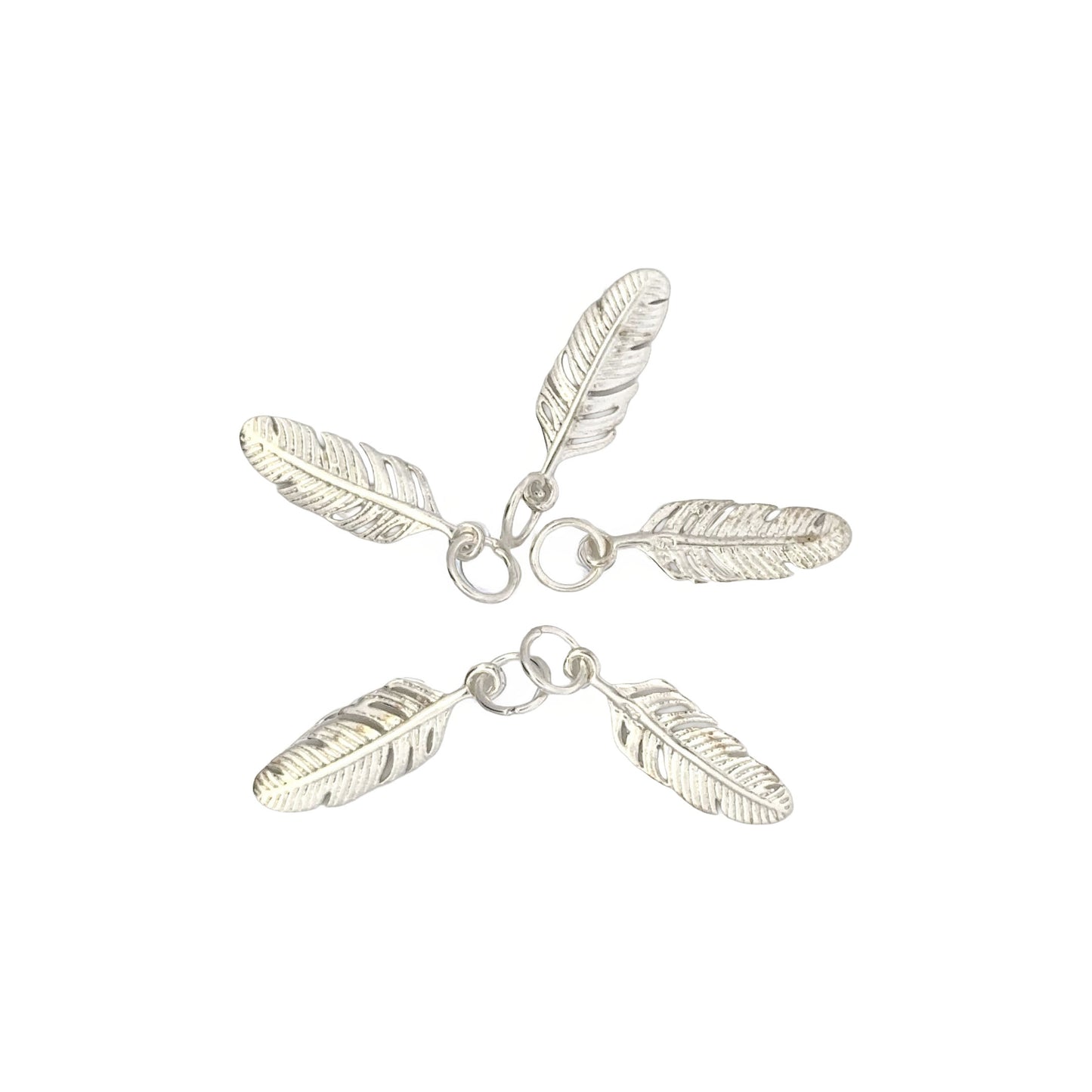 925 Sterling Silver Feather Charm