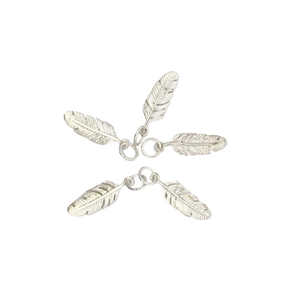 925 Sterling Silver Feather Charm
