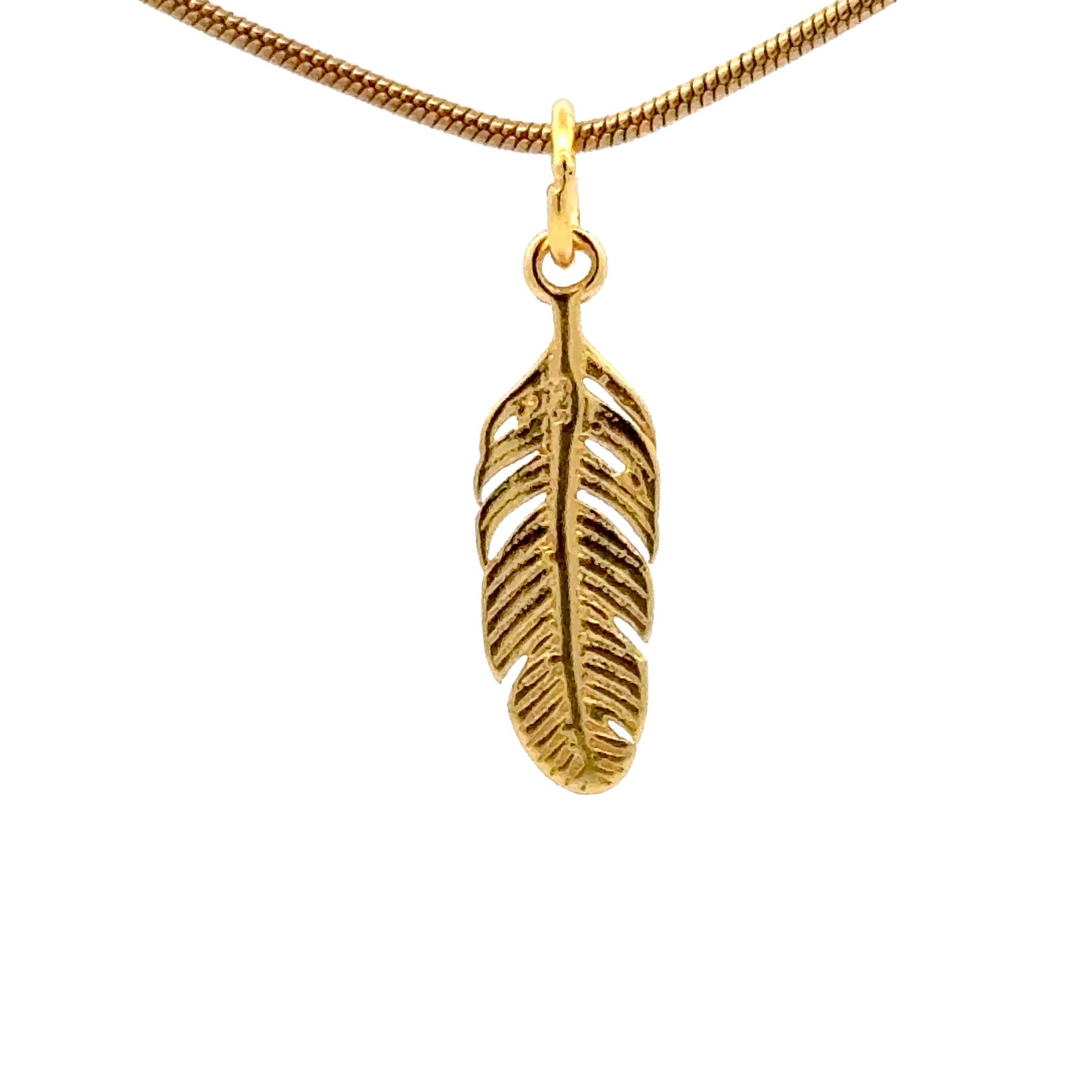 925 Sterling Silver Feather Charm
