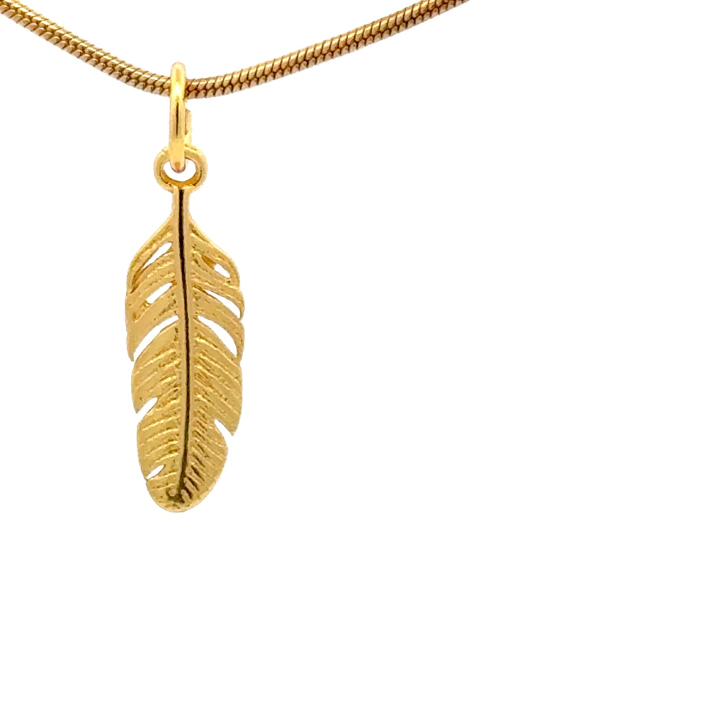 925 Sterling Silver Feather Charm