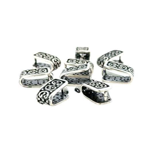 925 Sterling Silver Pinch Bail