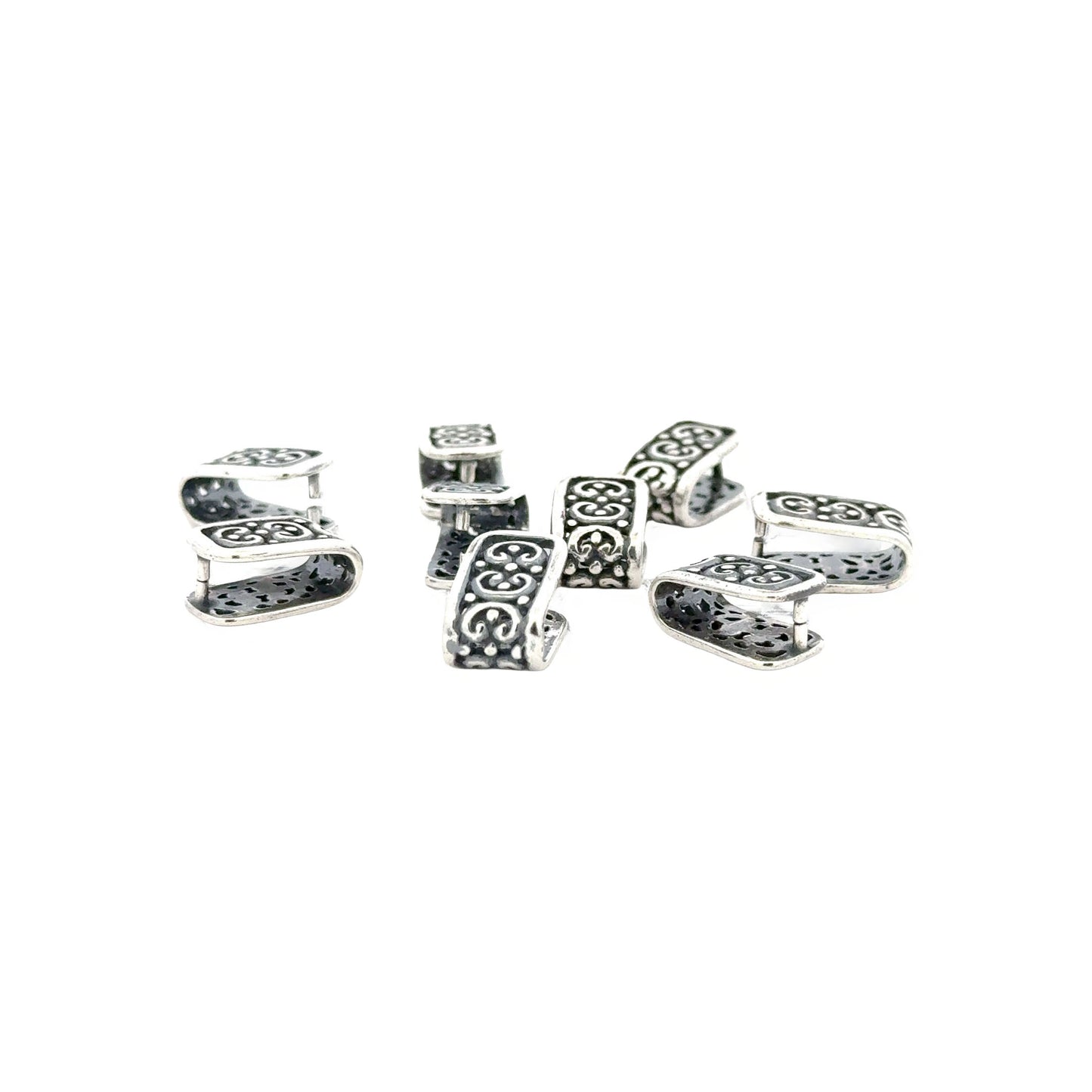 925 Sterling Silver Pinch Bail