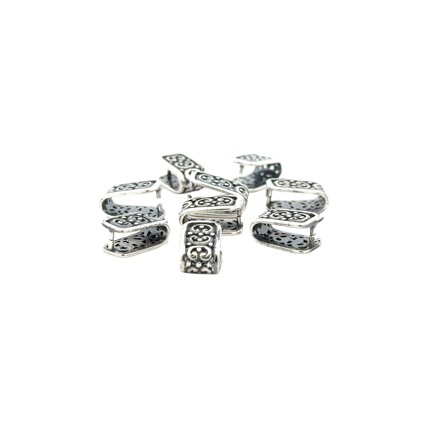 925 Sterling Silver Pinch Bail