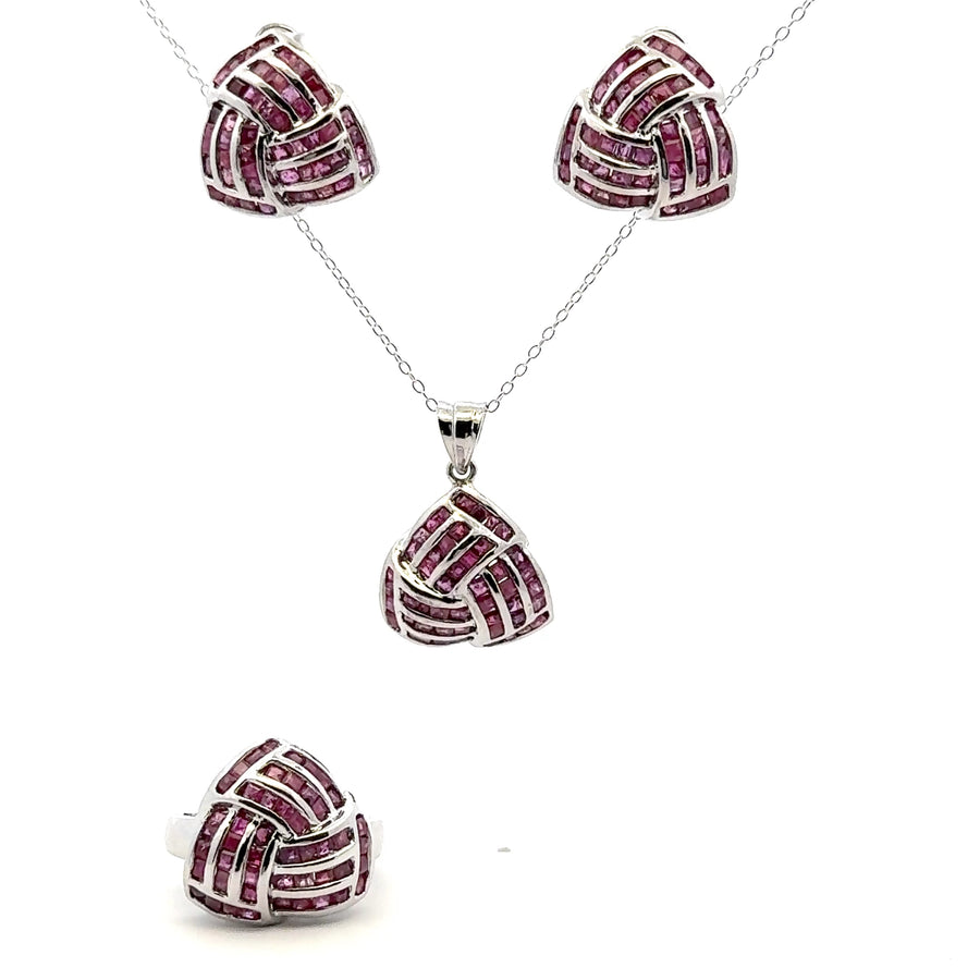 Ruby Jewelry Set