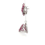 Ruby Jewelry Set – Handmade Natural Ruby Earrings, Pendant & Ring in 925 Sterling Silver, Rhodium Plated (Each Piece Also Sold Separately)