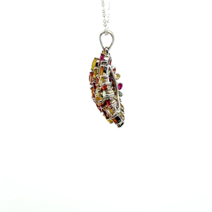 Ruby & Sapphire Jewelry Pendant