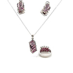 Ruby Jewelry Set