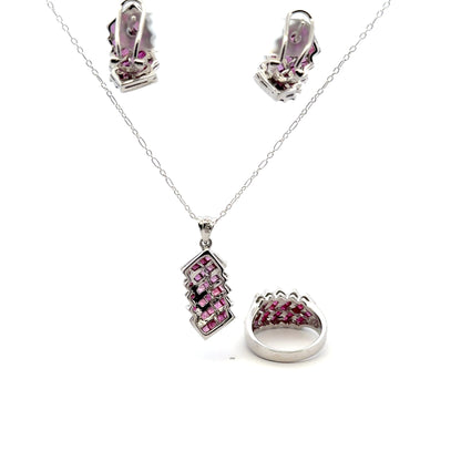 Ruby Jewelry Set