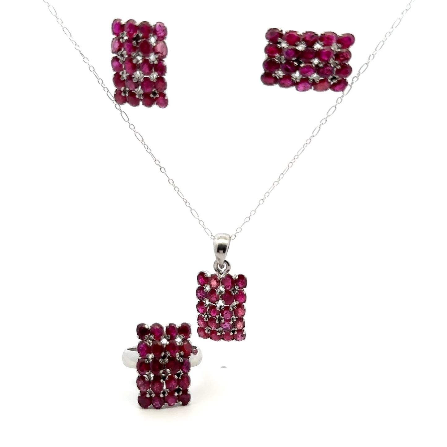 Ruby Jewelry Set