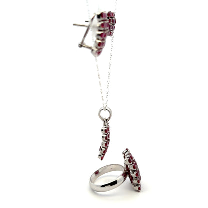 Ruby Jewelry Set