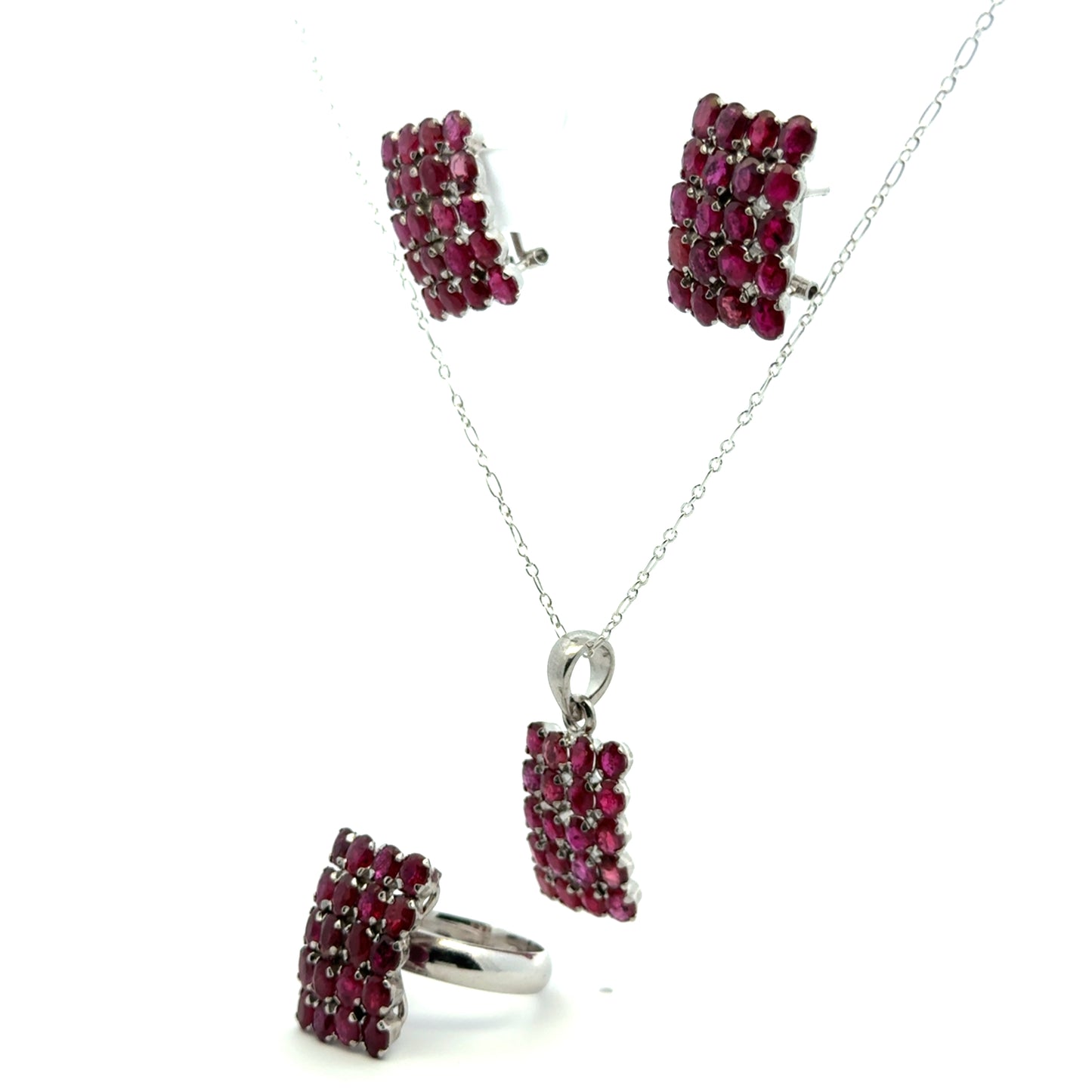 Ruby Jewelry Set