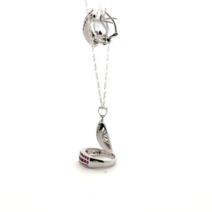Ruby Jewelry Set