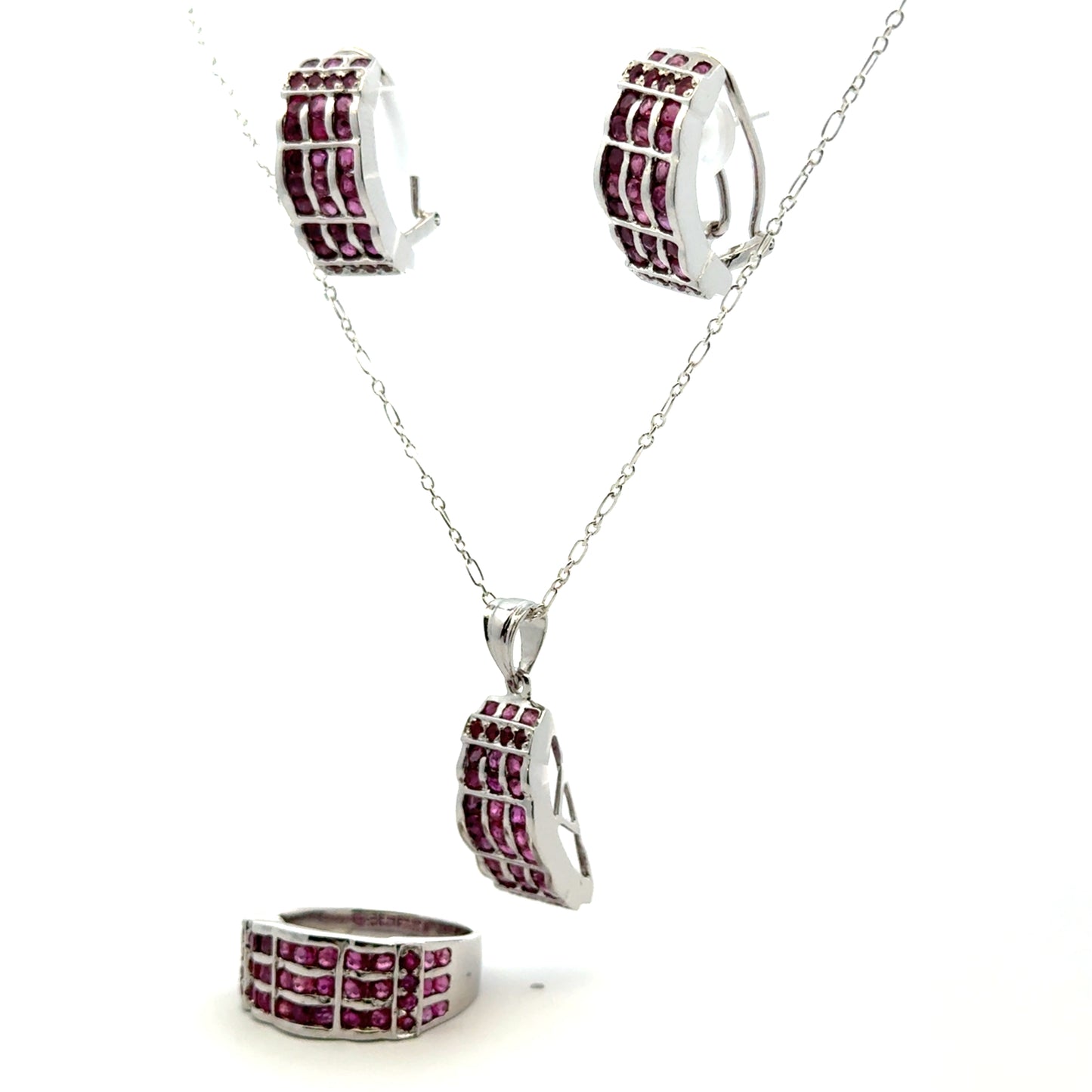 Ruby Jewelry Set