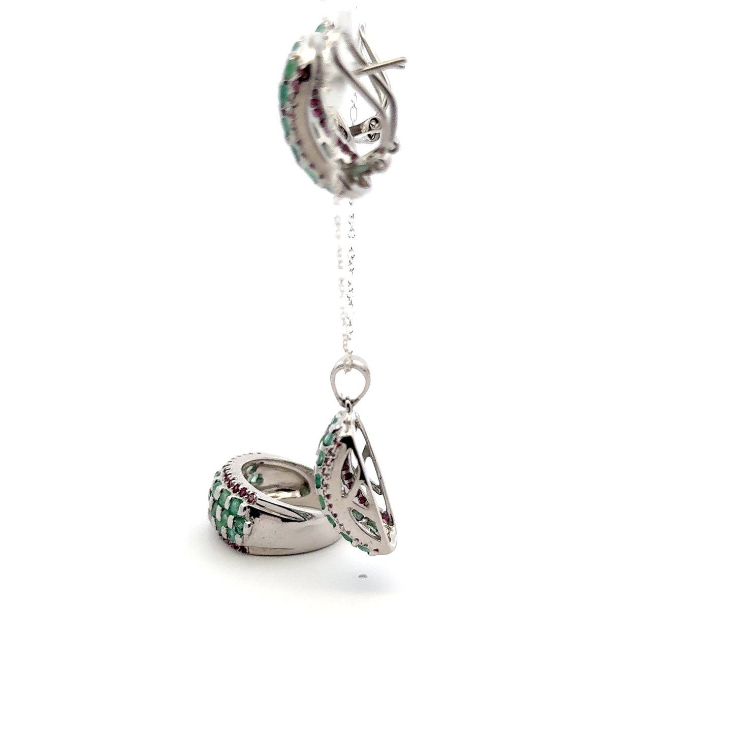 Emerald & Ruby Jewelry Set