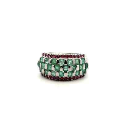 Emerald & Ruby Jewelry Set