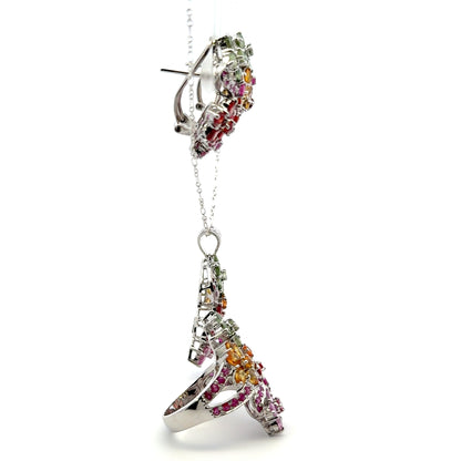 Jewelry Set: Ruby & Sapphire (Multi-Gemstone Jewelry)
