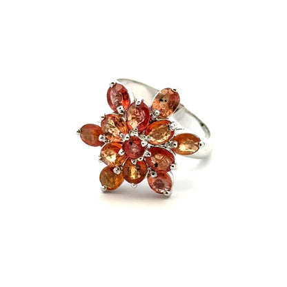 Orange Sapphire Jewelry Set
