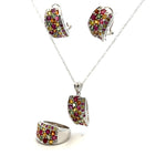 Ruby & Sapphire Jewelry Set