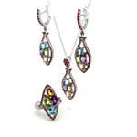 Jewelry Set: Ruby, Sapphire, Amethyst, Citrine & Topaz (Multi-Gemstone Jewelry)