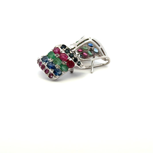 Jewelry Set: Ruby, Sapphire & Emerald Set (Multi-Gemstone Jewelry)
