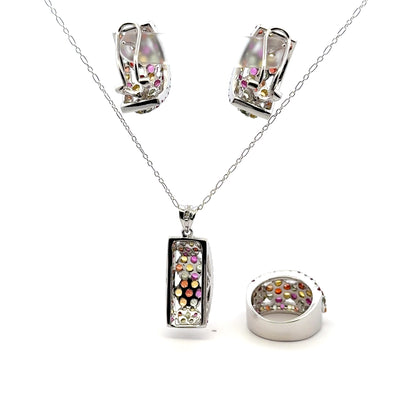 Ruby & Sapphire Jewelry Set