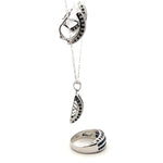Sapphire Channel Jewelry Set