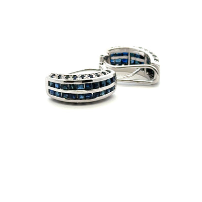 Sapphire Channel Jewelry Set