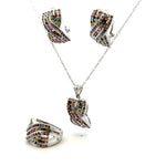 Ruby & Sapphire Jewelry Set