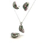 Jewelry Set: Ruby & Emerald (Multi-Gemstone Jewelry)