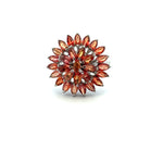 Jewelry Set: Orange Sapphire Earrings, Pendant & Ring Collection