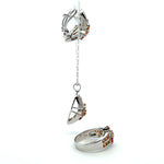 Orange Sapphire Jewelry Set