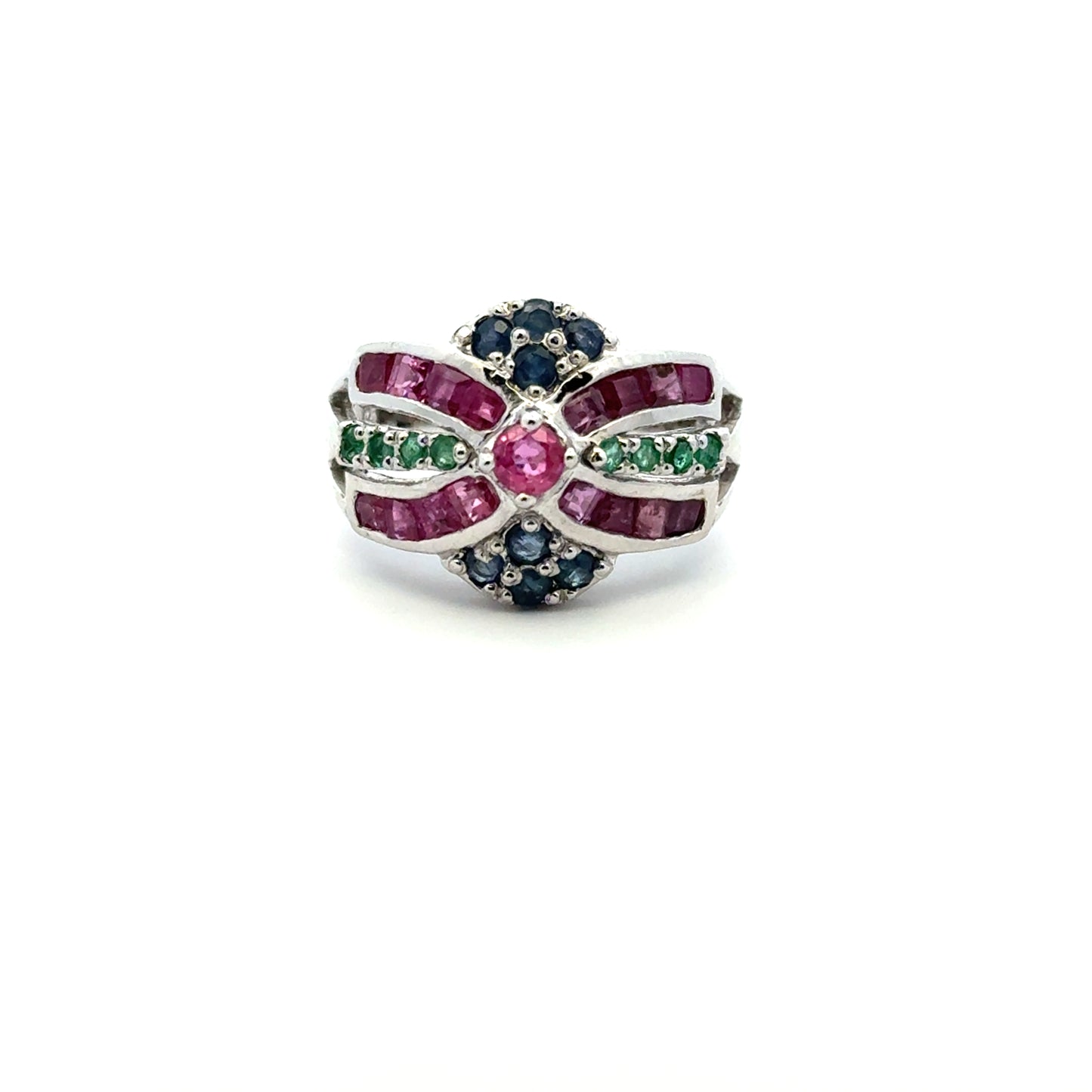 Jewelry Set: Ruby, Sapphire & Emerald