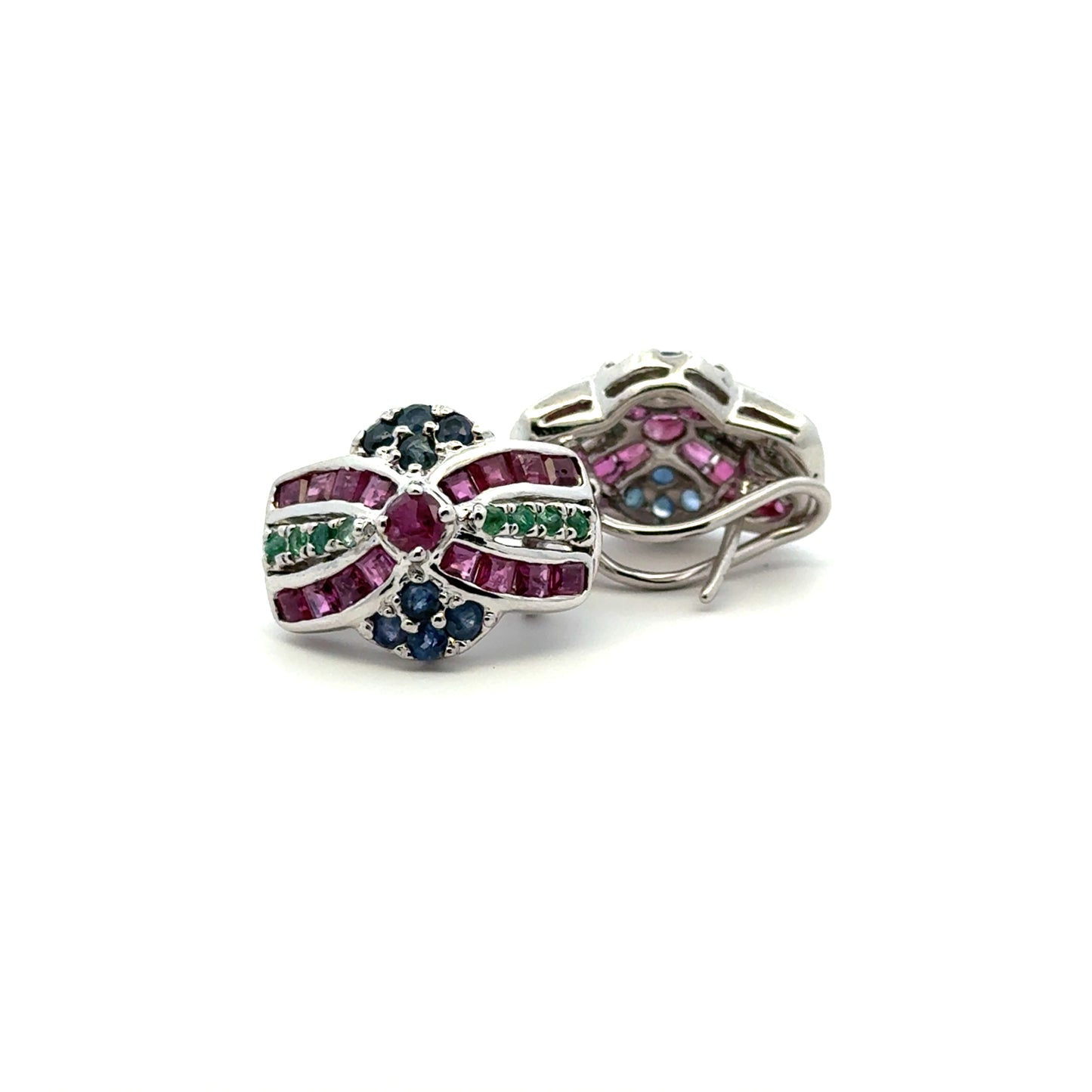 Jewelry Set: Ruby, Sapphire & Emerald