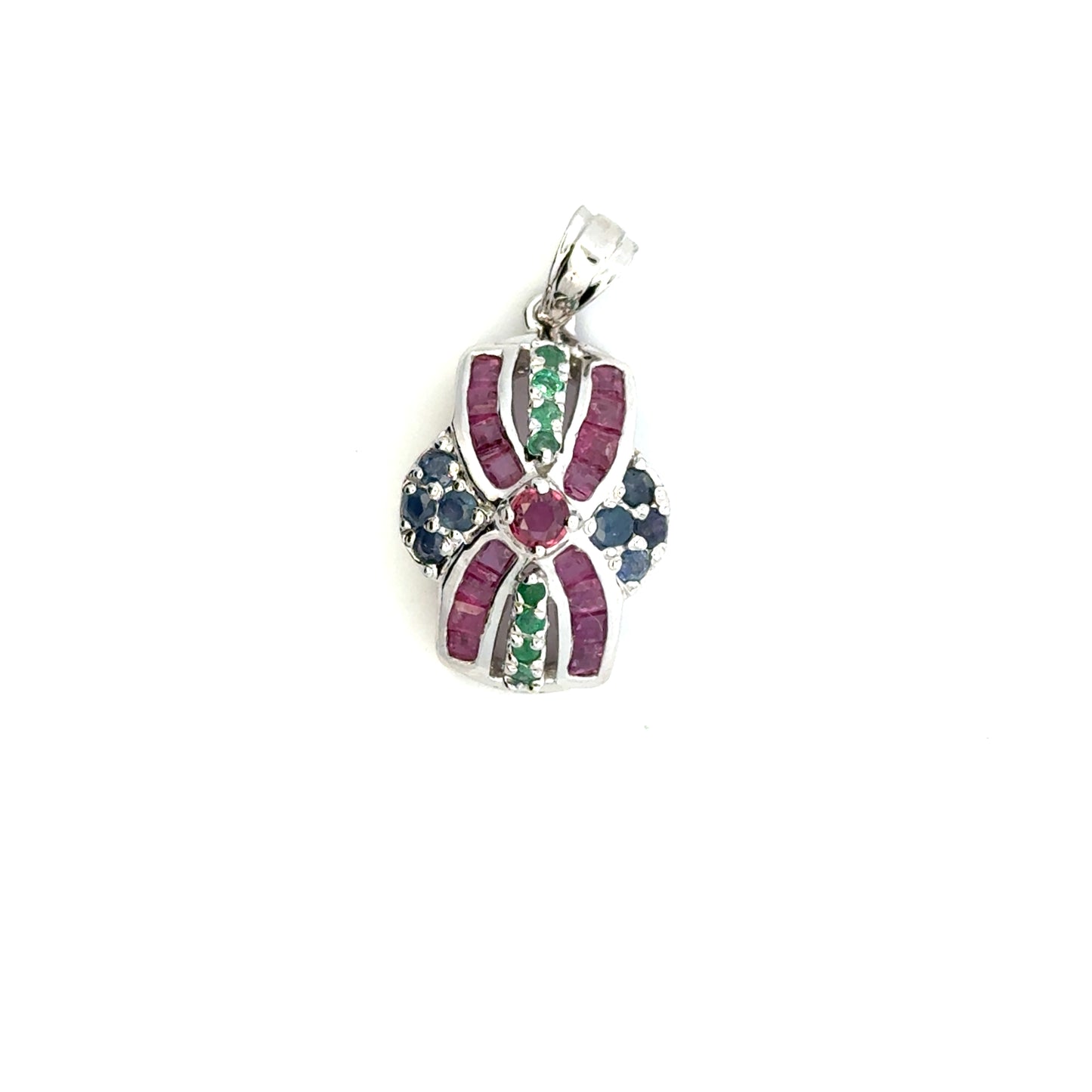 Jewelry Set: Ruby, Sapphire & Emerald
