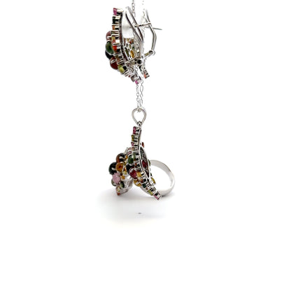 Jewelry Set: Multicolor Tourmaline