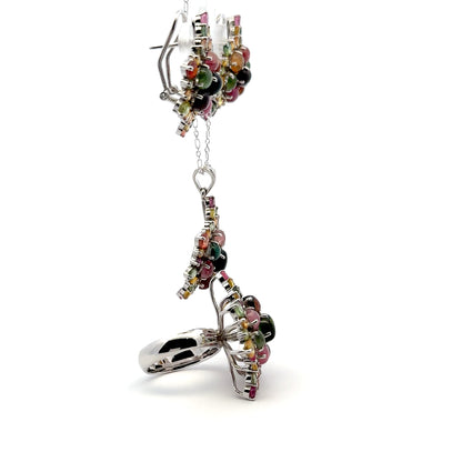 Jewelry Set: Multicolor Tourmaline