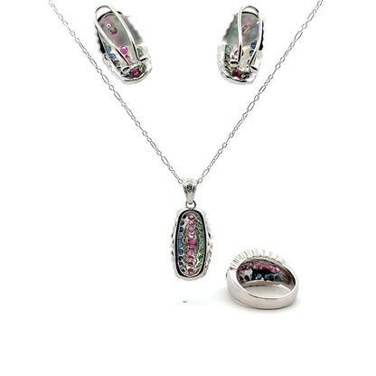 Ruby, Sapphire & Emerald Set