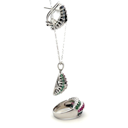 Ruby, Sapphire & Emerald Set