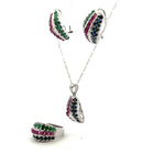 Ruby, Sapphire & Emerald Set