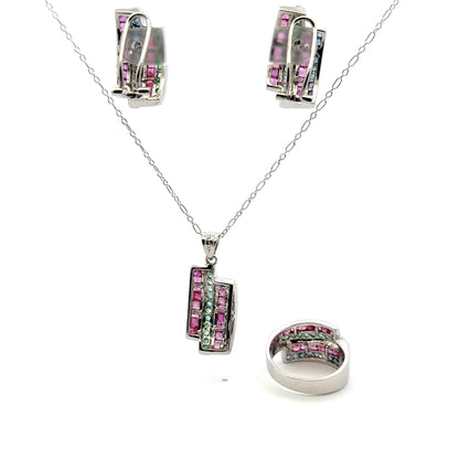 Ruby, Sapphire & Emerald Set